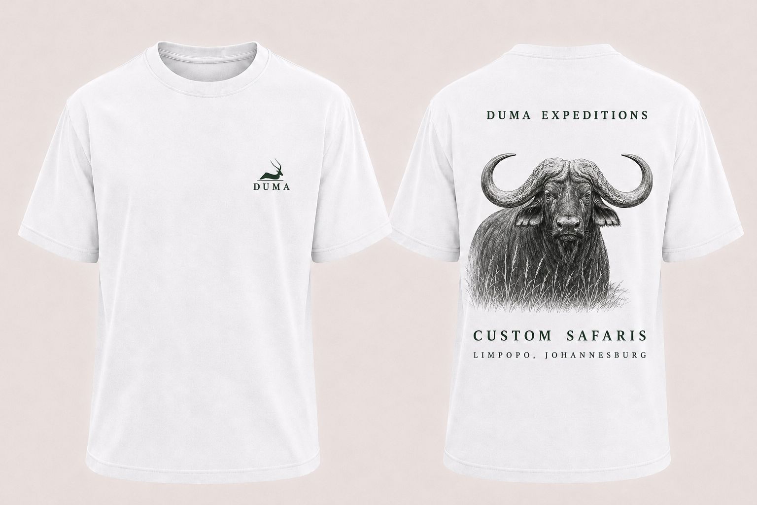 Camiseta DUMA Expeditions — Búfalo del Cabo